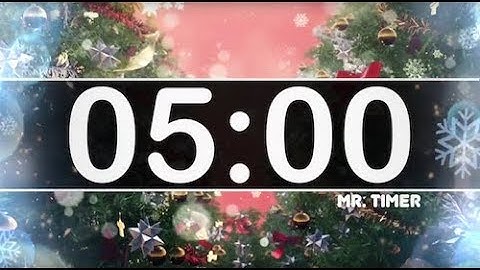 5 Minute Timer with Christmas Music - Jingle Bells - Instrumental Christmas Music for Kids!