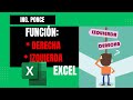 Utiliza las funciones DERECHA-IZQUIERDA en Excel.