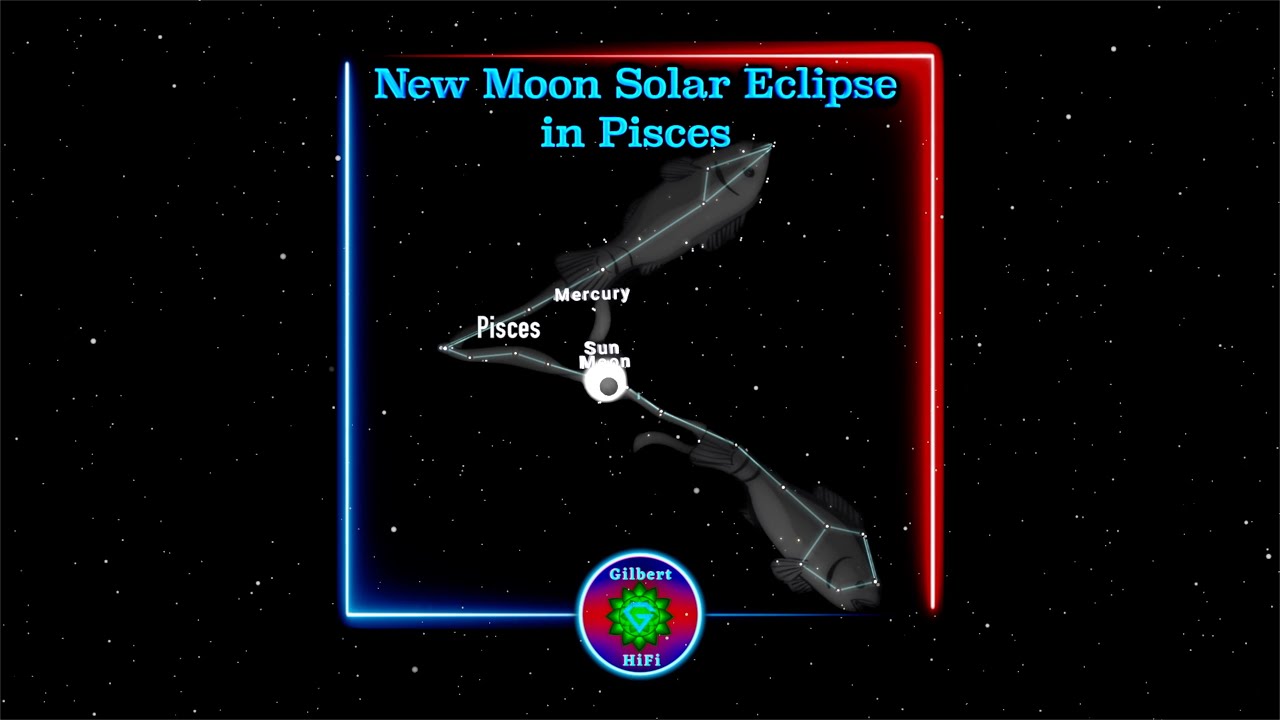New Moon Solar Eclipse in Pisces - YouTube