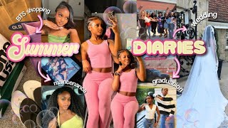 SUMMER DIARIES 🎀˚⟡˖࣪ ( bts shopping, wedding, touring school, maintenance & more ) my whole summer! 