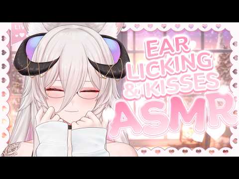 ASMR | Lots of tingly ear licking & kisses... ♡