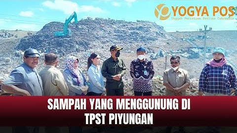 Sampah yang Menggunung di TPST Piyungan
