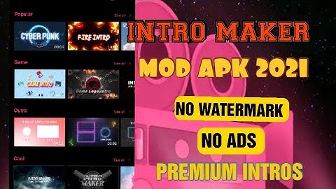 INTRO MAKER MOD APK |IN HINDI|2021|100℅WORKING