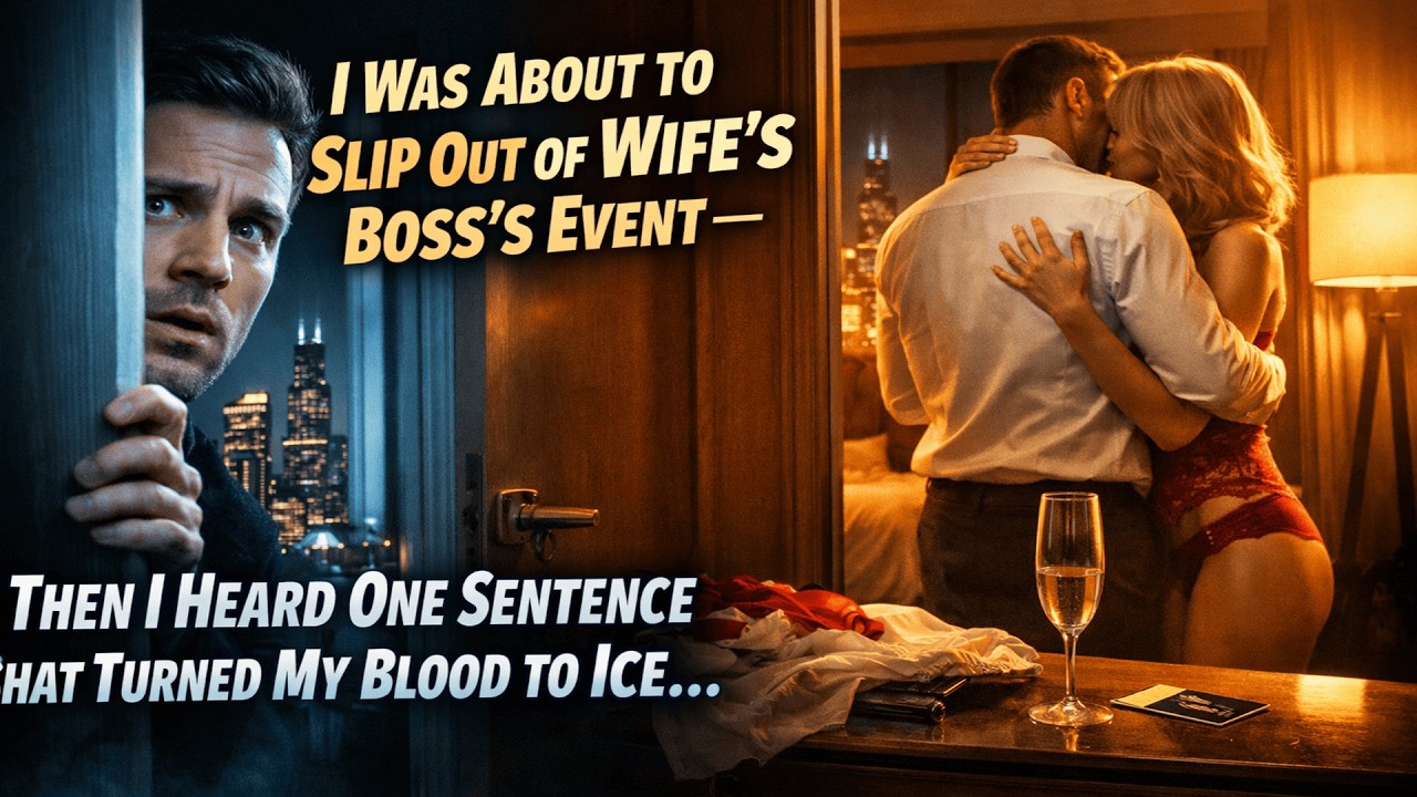 I Was About to Slip Out of My Wife’s Boss’s Event — Then I Heard One Sentence That Turned My Blood..