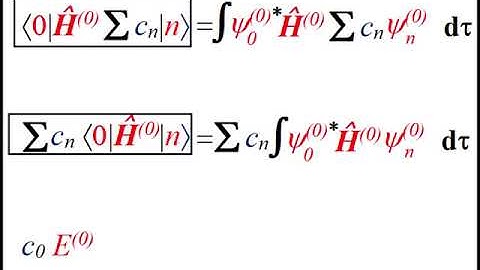 I am perturbed: derivation of non-degenerate perturbation theory to first order