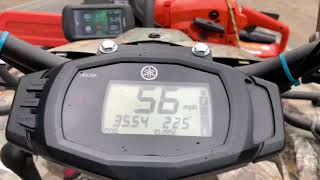 Yamaha Grizzly 700 0 to 60. 2016 708. Barker duals. Ehs fuel controller “Big 3 power pack”