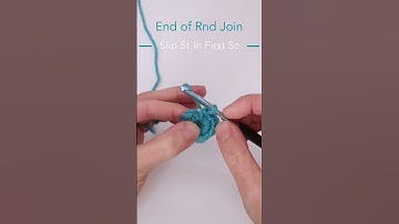 Crochet Basics - Single Crochet End of Round Slip Stitch Join