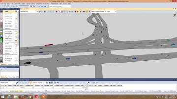 3D animation in VISSIM of junction with proposed flyovers showing reduction in congestion part (2)