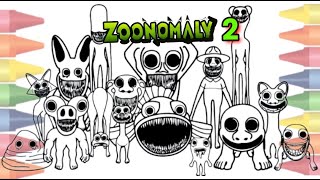 Zoonomaly Coloring Pages / Ho To COLOR ALL BOSSES and MONSTERS from ZOONOMALY game / NCS MUSIC