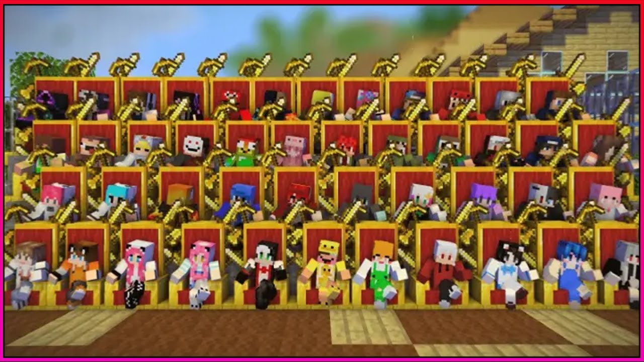 HỘI TỤ YOUTUBER MINECRAFT CÙNG NGỒI NGAI VÀNG CỰC CHẤT | PONBI - YouTube