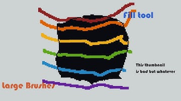 Large Brushes and a Fill Tool! | MS Paint Part II