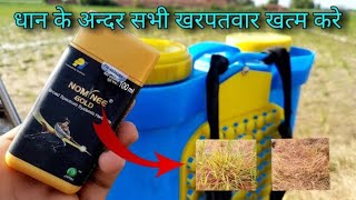 NOMINEE GOLD Bispyribac Sodium 10%SC धान के सभी प्रकार के खरपतवार को नियंत्रण करती है ।।