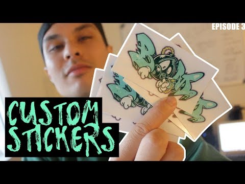 How To Make Stickers At Home (EASY DIY) - Starting A Clothing Line - Episode 3