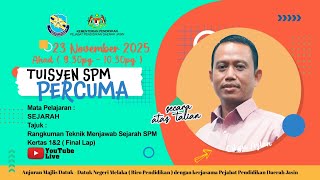 SEJARAH SPM : Rangkuman Teknik Menjawab Sejarah SPM  Kertas 1&2 ( Final Lap)