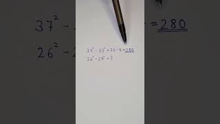 37² - 33² sofort im Kopf! #mathe #maths #binomischeformeln #schnell #einfach #quadratzahlen