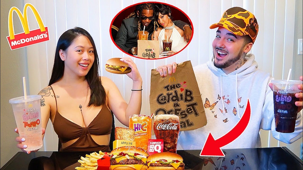 Trying The NEW Mcdonalds Cardi B & Offset Meal! *MUKBANG*
