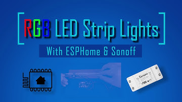Home Assistant ESPHome: Sonoff RGB LED-stripcontroller, doe-het-zelf