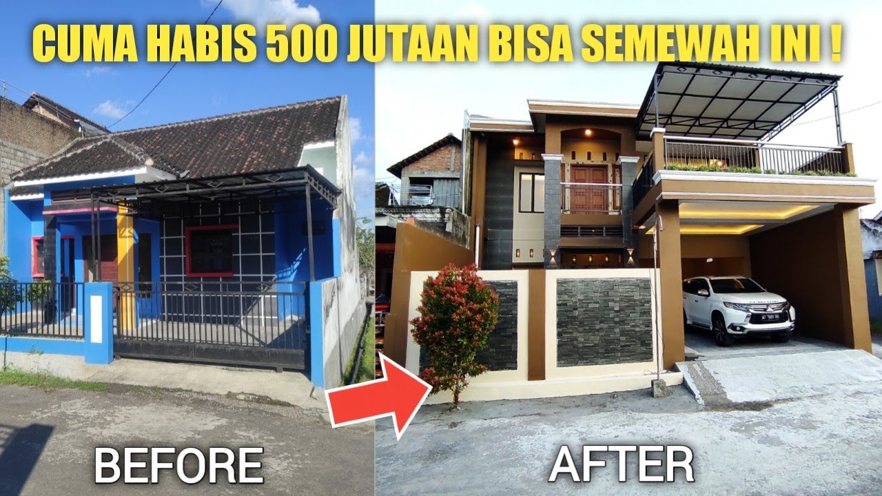 PROSES RENOVASI RUMAH MEWAH MINIMALIS BUDGET 500 JUTAAN how to build
