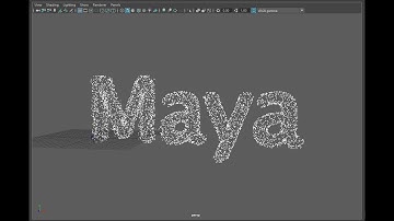 01 Maya turn Text into Particle and transformation Tutorial | Basic VFX |
