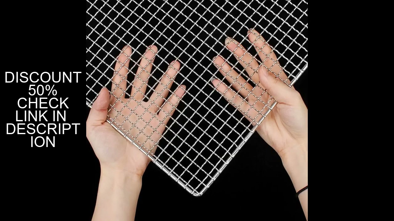 47 Sizes Square BBQ Grill 304 Stainless Steel Mesh BBQ Grills Grate Grid Wire Rack Carbon Cooking  B
