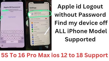 iPhone 5s to 16 Pro Max iCloud id Remove without Password | iPhone Open Menu fmi off @Gsmbhaijaan