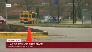 Waukesha West High School evacuated due to threat, district says