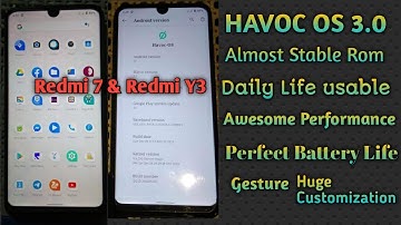 Havoc OS Review stable Rom For Redmi 7 /Redmi Y3|Gaming,Battery Awesome performance| Daily drive Rom