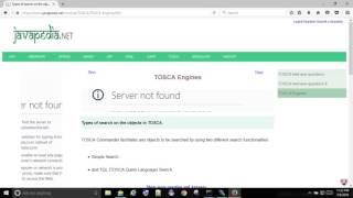 Types of search on the objects in TOSCA. | javapedia.net