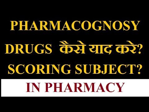 Pharmacognosy Drugs Chart Pdf