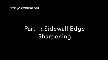 Ski Tuning - Part 1. Sidewall Edge Tuning (Alternate Camera Angle)