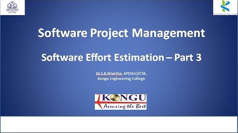 Software Effort Estimation-Part3 | Software Project Management | CS Lectures by SKN | COCOMO| COSMIC