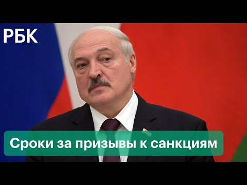 Защита от санкций по-белорусски. Лукашенко ввел уголовное наказание за призывы к ограничениям