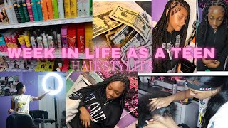 WEEK IN LIFE AS A TEEN HAIRSTYLIST