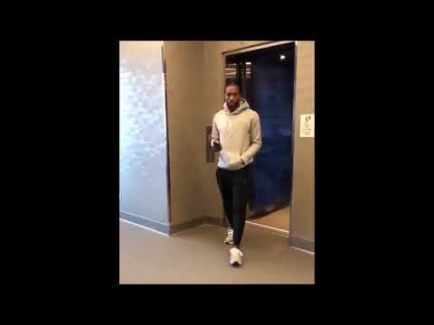 Kawhi Leonard Rocking New Balance Sneakers To Raptors Practice