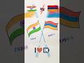 India  vs armenia  flag drawing easy step by step viral art flagdrawing shorts