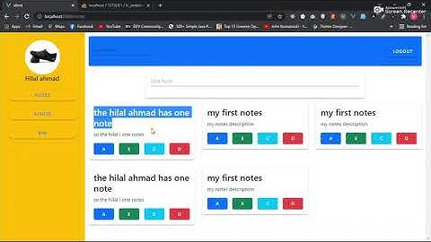 Laravel and Vue make a clone of notes || Google Keep Clone | Part - 9