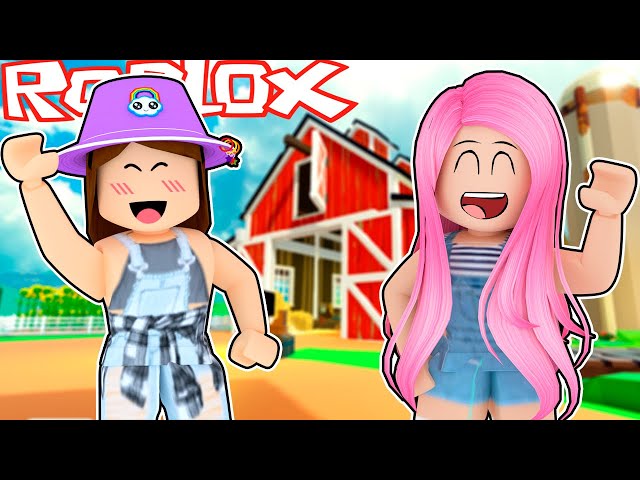 VIREI FAZENDEIRO POR 1 DIA NO ROBLOX!! (🌾Farmlands) 