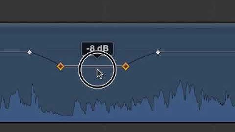 FCP X audio keyframe editing