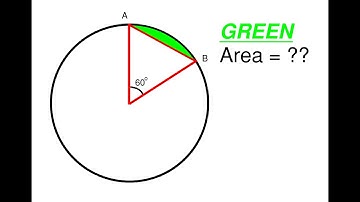 Can You Find the Green Area of This Circle? Test Your Math Skills Part 7