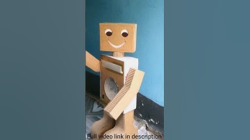 How To Make HOMEMADE ROBOT from Cardboard at Home science project remote control very easy #short