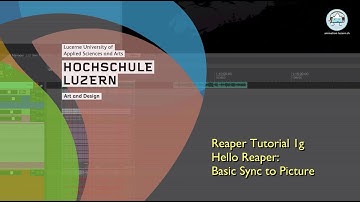 Reaper Tutorial 1g) Hello Reaper: Basic Sync to Picture