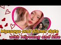 Miyoung booked a massage and a dinner with Rae.