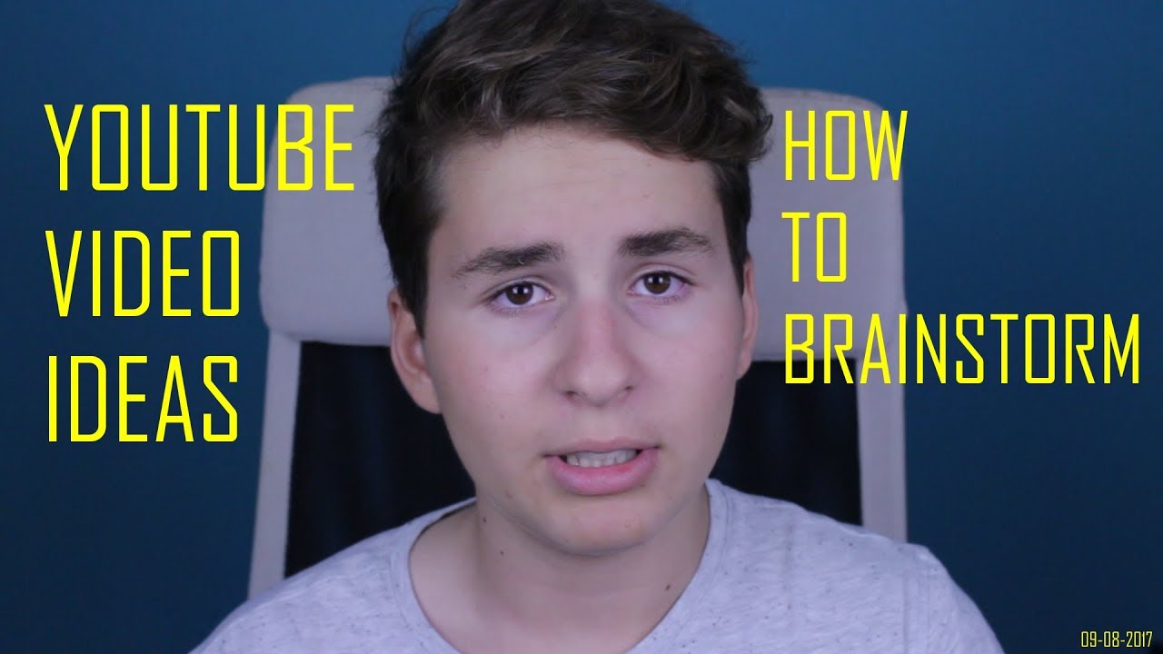 YOUTUBE VIDEO IDEAS - HOW TO BRAINSTORM - YouTube