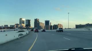 Views of downtown Birmigham Alabama from I-65 Southbound - April 2026