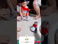 Baby playing with my cute and beautiful monkey #cutebaby #funny #baby