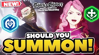 HYPE DROP! SHOULD YOU SUMMON ZORA OR VANESSA \u0026 ROUGE! | Black Clover Mobile