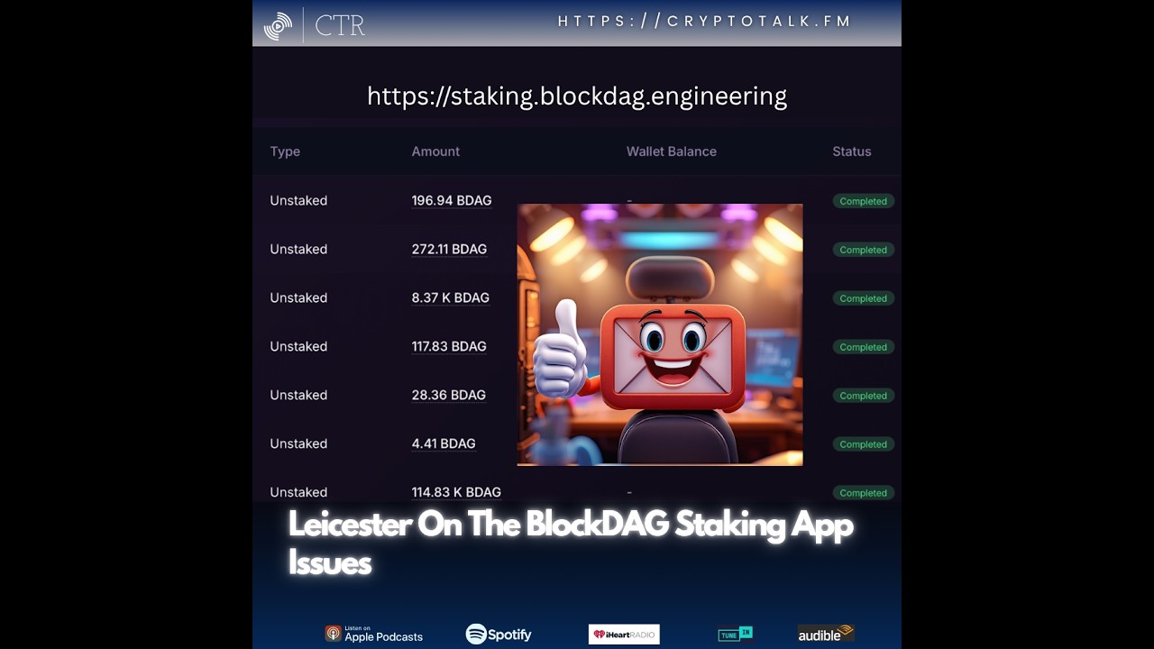 Leicester On The #BlockDAG Staking App Issues (OOC) [COLORFUL LANGUAGE]