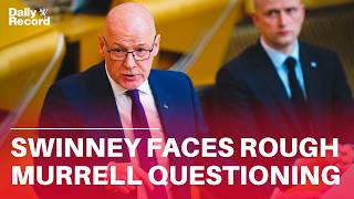 John Swinney GRILLED by MSPs over £400k Peter Murrell embezzlement scandal