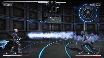 Mortal kombat X Sub-Zero Snow Ball and Splitting Image Brutality