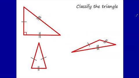 4.1 Classifying Triangles